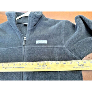 Columbia Jacket Youth Boys Sz L 14/16 Black Fleece Long Sleeve Full Zip Outdoor